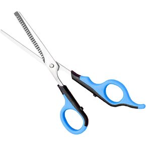 6.65" Pet Grooming Scissors, Professional Thinning Shears for Cat and Small Dogs' Faces and Eyes, 23 Teeth Stainless Steel Blender Scissors for Cats, Animal Face, Ear and Paw Hair