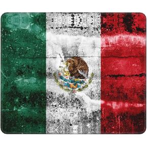 Mexico Mexican Flag Mouse Pad, Fashion Desktop Notebook Mouse Mat PC Gaming Desk Square Mousepads for Women Men
