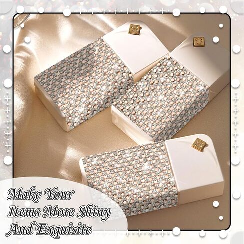 FULZTEY Glitter Crystal Rhinestone Ribbon,Black Glass Gems Rhinestone Tape for DIY Crafts,1.2 CM Wide Crystal Trim Self Adhesive Sticker,3 Yards Diamond Ribbon for DIY Car Wedding Party Decorations in Kuwait