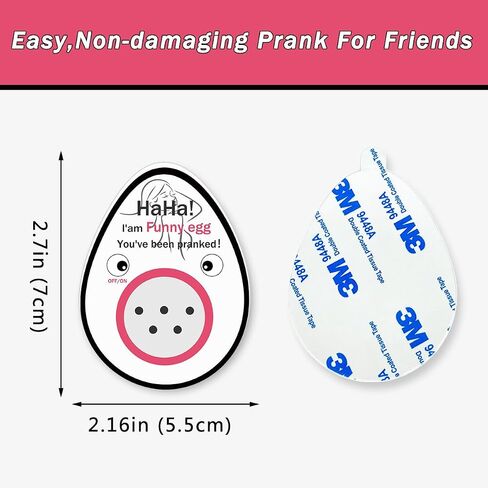 Smatagee Funny Egg Meowing Cat Hidden Annoying Prank Joke Gag Sound,Mini Hidden Prank Noise Maker for Adults,April Fool's Day Practical Joke,Gag Gifts,Small Size Prank at Home,Office in Kuwait