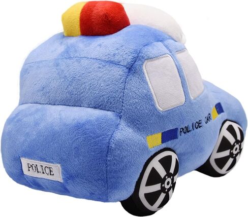 سيارة الشرطة الناعمة ذات الأبقار المحشوة لعبة Super Cute Blue Squad Squad Plushie هدايا ممتازة للأطفال أو حفلة عيد ميلاد 11 بوصة (سيارة الشرطة) in Kuwait