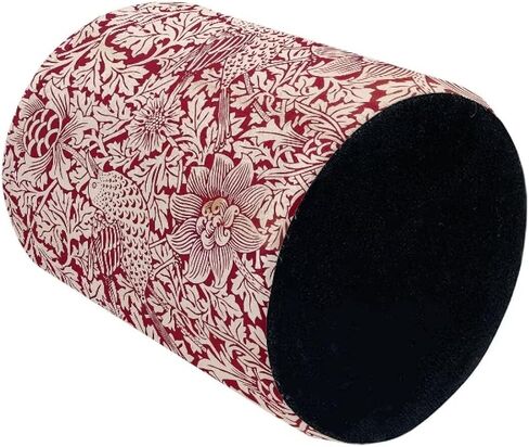 William Morris Flower Print Pen Holder Pencil Cup Container PU Leather Desk Organizer Stand Decor Makeup Brush Scissor Holder Decoration Office Desk Home Office Supplies Accessories in Kuwait