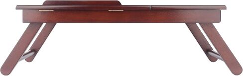 Winsome Anderson, Flip Top with Drawer, Foldable Legs Lap Desk, Teak, 25.37x13.78x8.06 in Kuwait