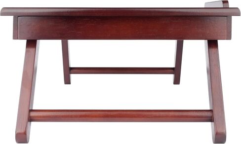Winsome Anderson, Flip Top with Drawer, Foldable Legs Lap Desk, Teak, 25.37x13.78x8.06 in Kuwait