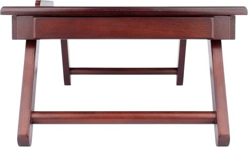 Winsome Anderson, Flip Top with Drawer, Foldable Legs Lap Desk, Teak, 25.37x13.78x8.06 in Kuwait