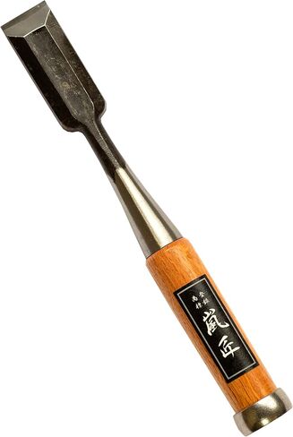 Japanese Chisel 24mm 1" Oire Nomi, Professional Wood Chisel for Woodworking, Japanese Red Oak Handle, Made in JAPAN in Saudi Arabia