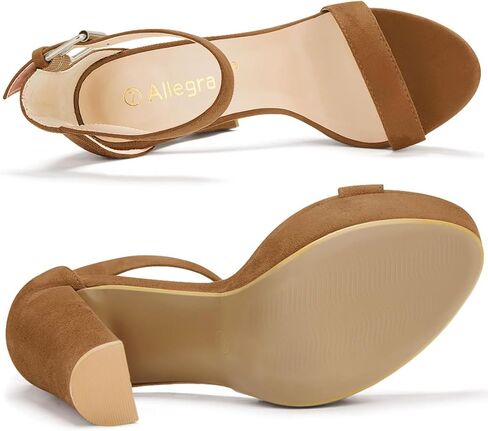 Allegra K Women's Platform High Heel Ankle Strap Chunky Heels Sandals in Saudi Arabia