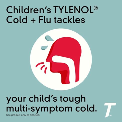 Tylenol Children's Cold + Cough + Runny Nose, Acetaminophen, Pain & Fever Relief, Chlorpheniramine Maleate, Antihistamine, Dextromethorphan HBr, Cough Suppressant; Grape Liquid, 8 fl. oz in Saudi Arabia