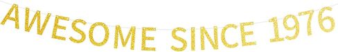 Awesome Since 1941 Banner Pre-strung Happy 83rd Birthday Banner Gold Glittery 83 Eighty Three Years Old Birthday Party Decorations for Men Women in Saudi Arabia