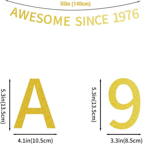 Awesome Since 1941 Banner Pre-strung Happy 83rd Birthday Banner Gold Glittery 83 Eighty Three Years Old Birthday Party Decorations for Men Women in Saudi Arabia