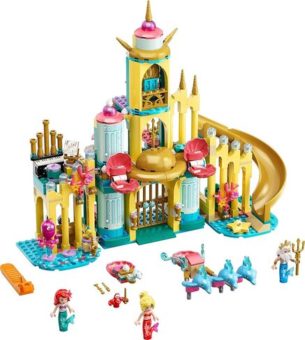 LEGO 43207 Disney Ariel's Underwater Palace, Building Set, Princess Castle Toy, with Mini Mermaid Doll and Dolphin Toys in Saudi Arabia