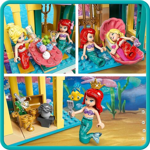 LEGO 43207 Disney Ariel's Underwater Palace, Building Set, Princess Castle Toy, with Mini Mermaid Doll and Dolphin Toys in Saudi Arabia