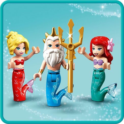 LEGO 43207 Disney Ariel's Underwater Palace, Building Set, Princess Castle Toy, with Mini Mermaid Doll and Dolphin Toys in Saudi Arabia