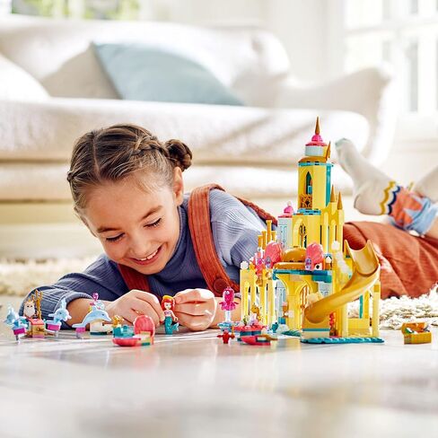 LEGO 43207 Disney Ariel's Underwater Palace, Building Set, Princess Castle Toy, with Mini Mermaid Doll and Dolphin Toys in Saudi Arabia