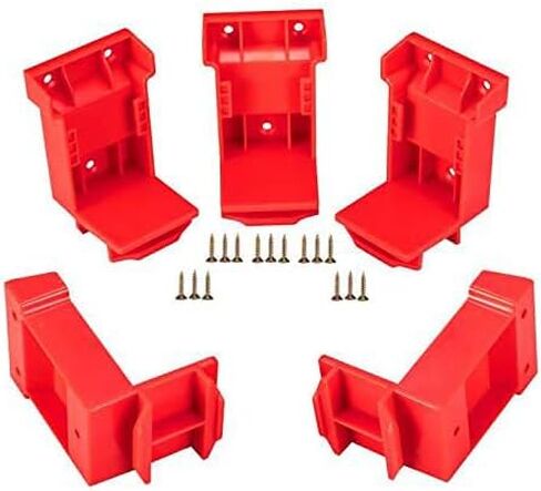 حامل 2 في 1 لادوات وبطاريات ديوالت 18 فولت 20 فولت، مناسب ايضا لادوات وبطاريات ميلووكي M18 18 فولت مع 15 برغي (اصفر) in Kuwait