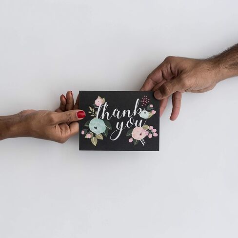 Polite Society Thank You Cards - 37 Beautiful Thank You Card - Blank Cards - White Envelopes Included - Bridal, Baby Showers and Business (37 Pack - Bonus 24K Gold Card) in Saudi Arabia