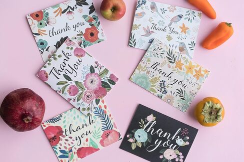 Polite Society Thank You Cards - 37 Beautiful Thank You Card - Blank Cards - White Envelopes Included - Bridal, Baby Showers and Business (37 Pack - Bonus 24K Gold Card) in Saudi Arabia