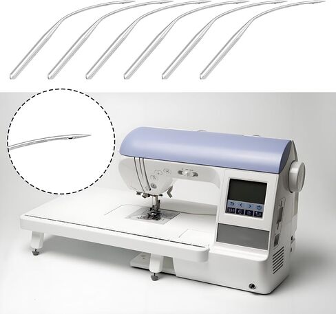 SING F LTD 10Pcs Blindstitch Curve Sewing Machine Needles LWx6T LWx2T, 80/12 Needles Suitable for Household Sewing Machines Portable Blind Hemmer Sewing Machine,Blind Stitch Machine in Saudi Arabia