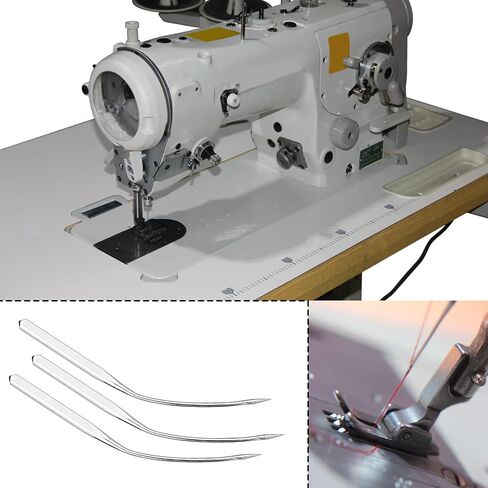 SING F LTD 10Pcs Blindstitch Curve Sewing Machine Needles LWx6T LWx2T, 80/12 Needles Suitable for Household Sewing Machines Portable Blind Hemmer Sewing Machine,Blind Stitch Machine in Saudi Arabia