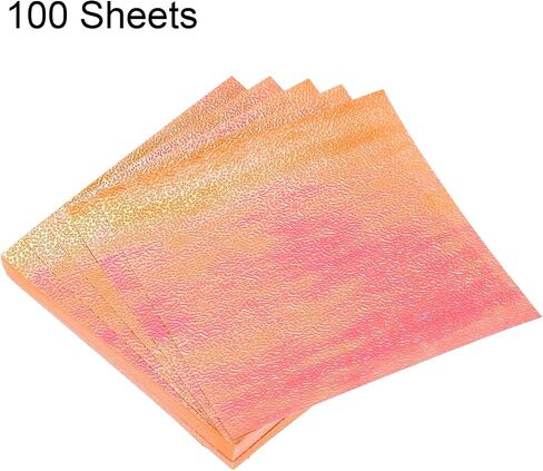 MECCANIXITY 100 Sheet Glitter Origami Paper 4x4 Inch Shiny Sparkly Square Folding Sheet 10x10cm Iridescent Paper for DIY Art, Craft Decor, Dark Blue in Saudi Arabia