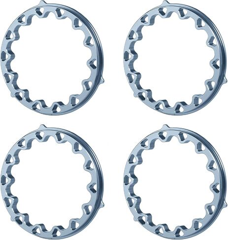 4PCS/Set Aluminum Alloy 1.9" RC Wheel Inner Beadlock Ring, 4Pcs 1.9 Inch Wheel Inner Beadlock Ring Reusable Beadlock Wheels for 1/10 Scale SCX10 1.9inch Beadlock Wheels (Red) in Kuwait