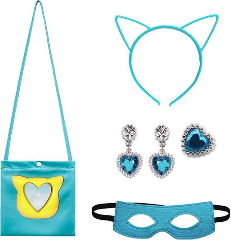 Girls Cute Kitties Dress with Mesh Flying Sleeves Movie Character Cat Dress Up Outfits in Kuwait