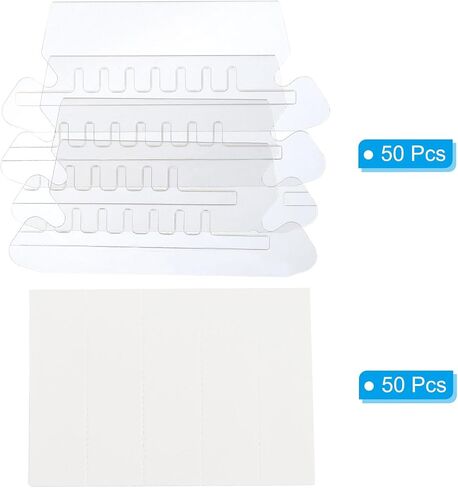 PATIKIL 3 Inch File Folder Labels, 25pcs File Folder Tabs with Inserts Labels Plastic Clear for Hanging Folders Binders Quick Identification Organizer in Kuwait