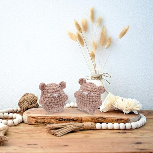 FREEBLOSS 3 Set Beginners Crochet Kit Crochet Octopus Pouch Complete Crochet Animal Kit Crochet Knitting Kits for Starters Crochet Drawstring Bag Crochet Set for Adults Craft Art with Video Tutorials in Kuwait