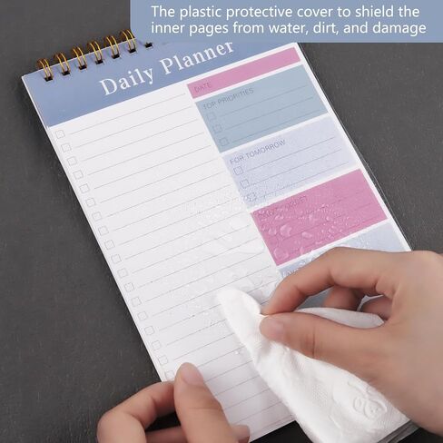 Newkita 30 Sheets Daily Daily Memo Pad ، 5.1 × 7.8 بوصة لإجراء دفتر ملاحظات قائمة ، ومقاتم المراجعة الوظيفية المتعددة للمكتب والمدرسة والمنزل (الأزرق) in Kuwait
