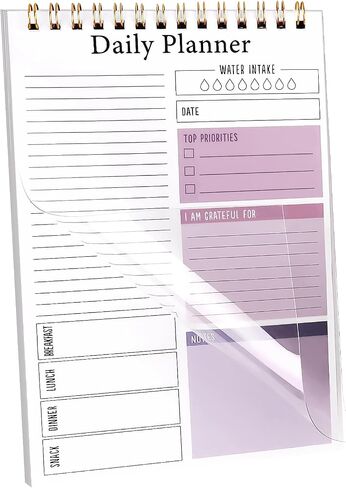 Newkita 30 Sheets Daily Daily Memo Pad ، 5.1 × 7.8 بوصة لإجراء دفتر ملاحظات قائمة ، ومقاتم المراجعة الوظيفية المتعددة للمكتب والمدرسة والمنزل (الأزرق) in Kuwait