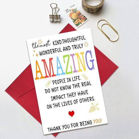 Cute Thank You Card for Best Friend Bestie, Appreciation Card for Teacher Boss Coworker Doctor, Sweet Friendship Card for Him Her, Thank You for Being You in Saudi Arabia