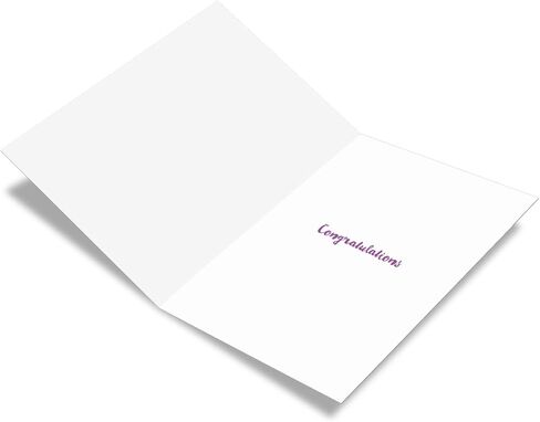 The Best Card Company - Congratulations Greeting Card with Envelope - Beautiful Appreciation, Celebration Card - Scripture Birds C7108ICGG in Kuwait