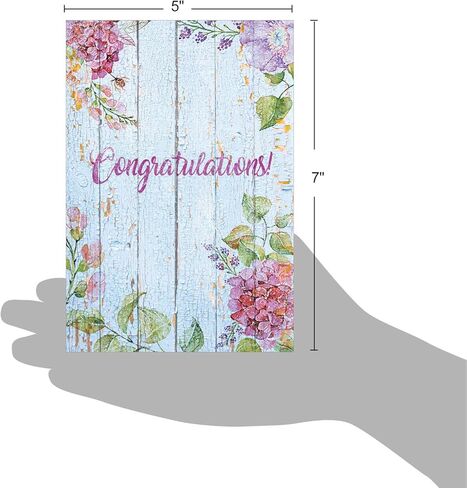 The Best Card Company - Congratulations Greeting Card with Envelope - Beautiful Appreciation, Celebration Card - Scripture Birds C7108ICGG in Kuwait