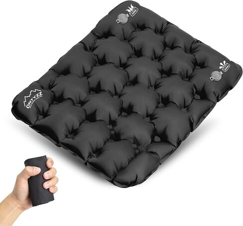 ONTYZZ Blue Inflatable Air Seat Cushion Lightweight Inflatable Seat Stadium Seat Travel Cushion for Stadium Hiking Office Airplane in Kuwait