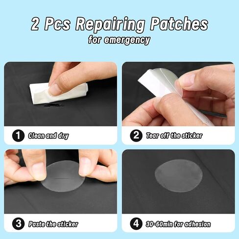 ONTYZZ Blue Inflatable Air Seat Cushion Lightweight Inflatable Seat Stadium Seat Travel Cushion for Stadium Hiking Office Airplane in Kuwait