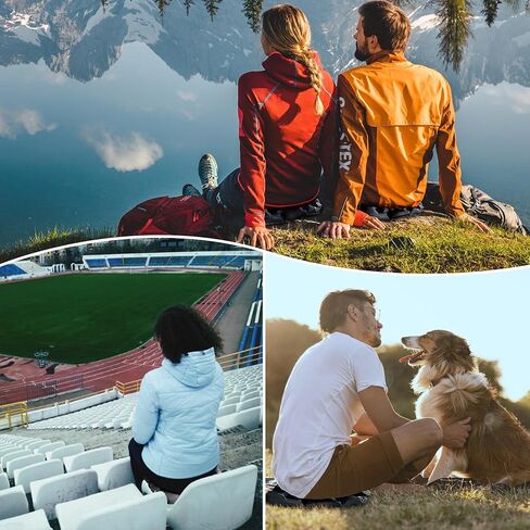 ONTYZZ Blue Inflatable Air Seat Cushion Lightweight Inflatable Seat Stadium Seat Travel Cushion for Stadium Hiking Office Airplane in Kuwait