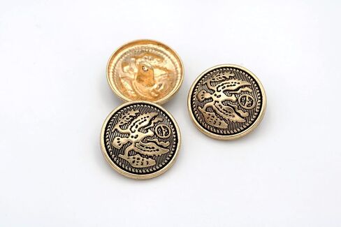 5PCS Metal Buttons Blazer Jackets 4 Holes Bronze Premium Knitting Sewing DIY Accessories (25mm, Silver) in Saudi Arabia