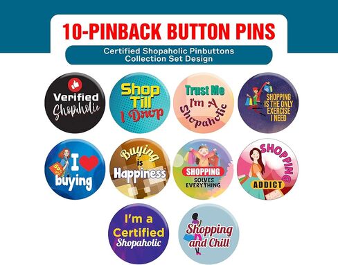 أزرار CREANOSO المرح للمسرح الأزرار pinback (1 مجموعة × 10 أزرار) - حوافز مكافأة الفصول الدراسية للرجال نساء - تخزين الحفلات الحفلات - دبوس التبعية للبالغين in Saudi Arabia