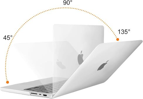 MOSISO Compatible with MacBook Pro 14 inch Case 2025 2024 2023 2022 2021 M4 M3 M2 M1 A3112 A3185 A3401 A2918 A2992 A2779 A2442, Plastic Hard Shell&Keyboard Cover&Screen Protector&Type C, Crystal Clear in Kuwait