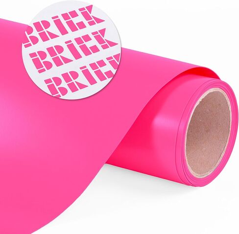 SISER BRICK 600 TRANDING VINYL ، 11.8 "× 3ft Roll (الوردي الفلوري) - متوافق مع SISER ROMEO/JULIET وغيرها in Saudi Arabia