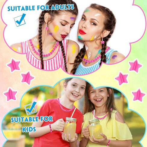 Evermarket 100 PCS Bracelets Acrylic Star ، حبات فاصل نجمة 11 ملم مع صندوق ، حبات كريستال فضفاضة لإكسسوارات قلادات الحرف DIY (الأزرق الفاتح) in Saudi Arabia