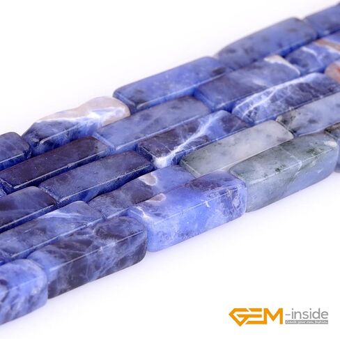 GEM-Inside 4x13mm Natural Green Aventurine Jade Rectangular Square Tube Cube Cuboid Column Semi Precious Chakras Stone Beads Gree for Jewelry Making DIY Handmade Craft Supplies 15" in Kuwait