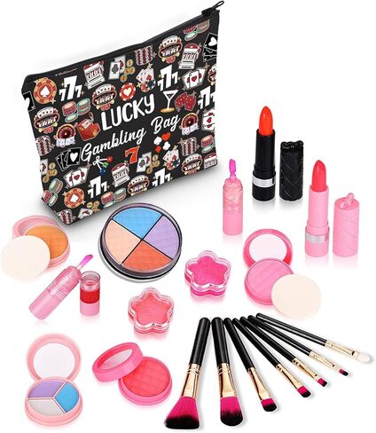 ZJXHPO Casino Lover Gift Lucky Gambling Bag Hangbag Cash Bag for Gambler Poker Player (BL Lucky) in Kuwait