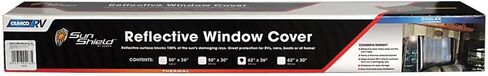 Camco 45164 62" x 30" SunShield Reflective Window Cover in Saudi Arabia