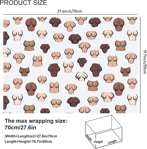 Rosafinal Pink Purple Heart Gift Wrapping Paper -6 Sheets Folded Colorful Heart Design for Mother's Day Valentine Birthday Wedding Bridal Shower -Anniversary Romantic Gifts Wrapping Paper -19.7 x 27.6 Inch in Saudi Arabia