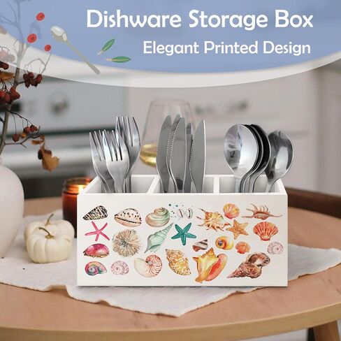 SNNDER Cosatal Beach Seashell Pen Holder for Desk, Beach Office Decor, Gifts for a Beach Lover, Preppy Beach Wooden Pen Pencil Holder Organizer for Home Office Desk Accessories in Kuwait