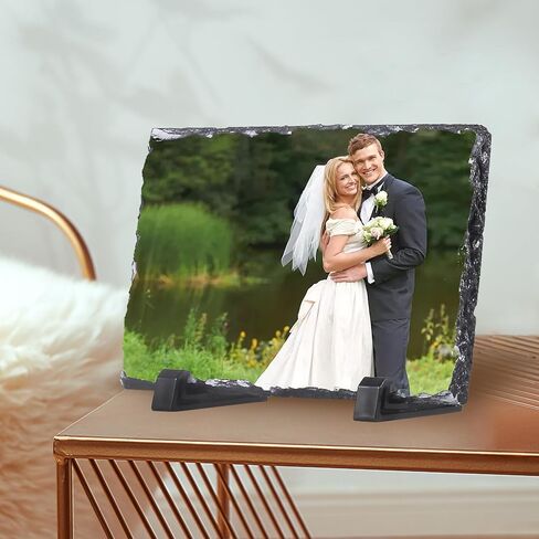 6 PCS Sublimation Slate Blanks ، 7.9*5.9inch blanks تسامي تأتي مع حامل عرض ، قائمة صور تسامي ، قائمة الفراغات المتسعية. in Kuwait