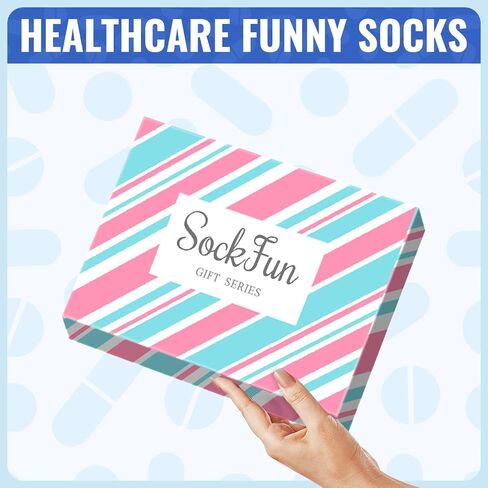 sockfun Women Teeth Dental Pineapple Library Card Chicken Bee Socks, Dentist Fruit Reading Animal Lover Gifts In 2 Pack in Kuwait