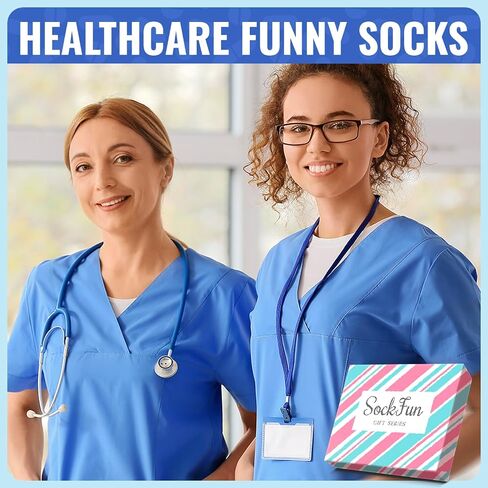 sockfun Women Teeth Dental Pineapple Library Card Chicken Bee Socks, Dentist Fruit Reading Animal Lover Gifts In 2 Pack in Kuwait