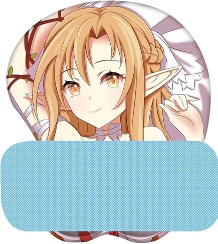 Anime Cartoon Mouse Pad with Wrist Rest Support 3D Gaming Mousepad 2way Skin (Version 1) in Saudi Arabia